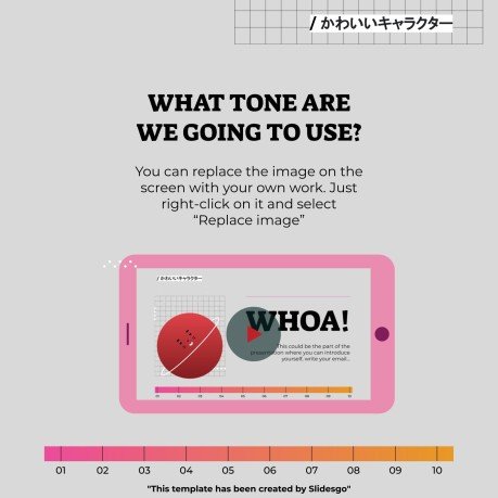 Niedliche 3D-Figuren Soziale Medien Präsentationsvorlage