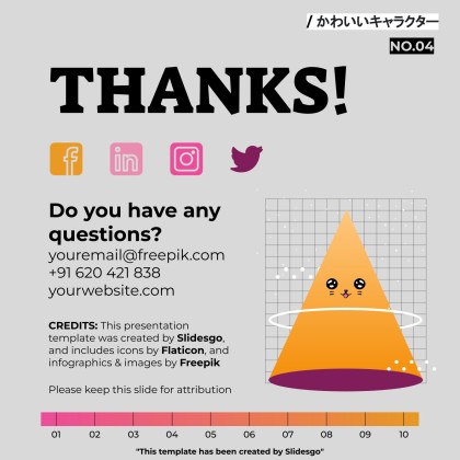 Niedliche 3D-Figuren Soziale Medien Präsentationsvorlage