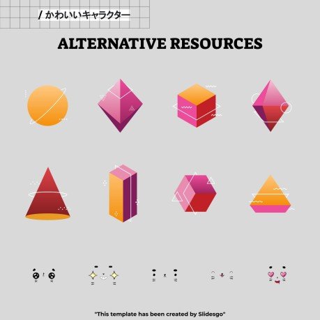 Niedliche 3D-Figuren Soziale Medien Präsentationsvorlage