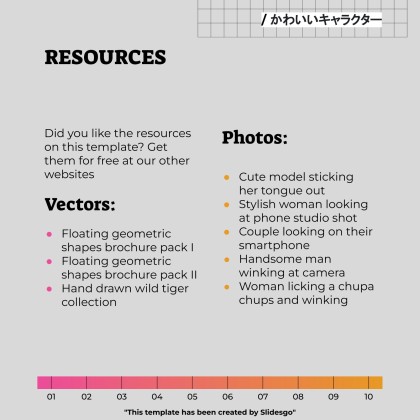 Niedliche 3D-Figuren Soziale Medien Präsentationsvorlage