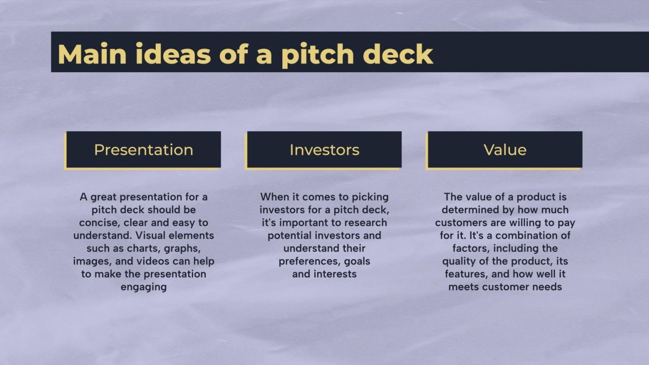 Creation of a Student Movement Pitch Deck