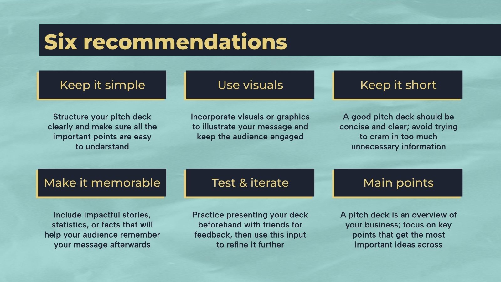 Creation of a Student Movement Pitch Deck