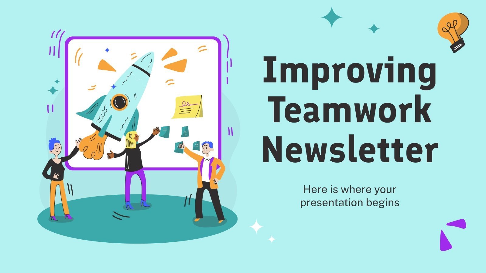 Improving Teamwork Newsletter Google Slides Powerpoint