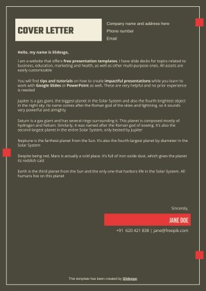 비즈니스를 위한 얼터너티브 이력서 프레젠테이션 템플릿