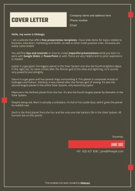 비즈니스를 위한 얼터너티브 이력서 프레젠테이션 템플릿