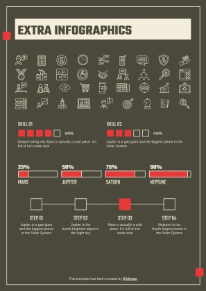 비즈니스를 위한 얼터너티브 이력서 프레젠테이션 템플릿