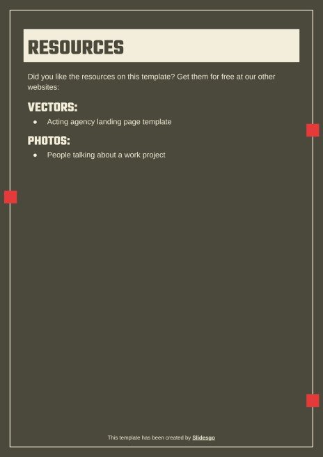 비즈니스를 위한 얼터너티브 이력서 프레젠테이션 템플릿