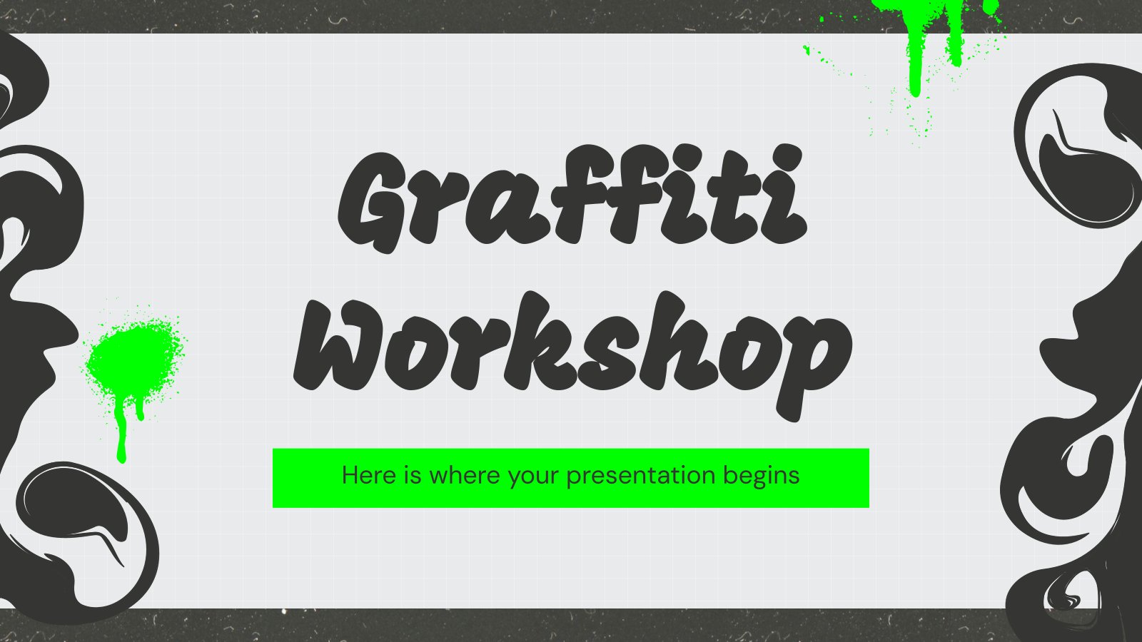 Atelier de graffiti Modèles de présentation