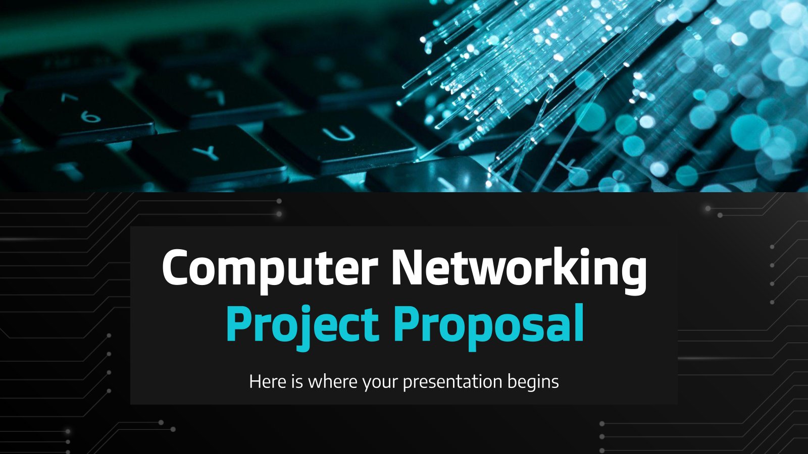 Computer Networking Project Proposal presentation template 