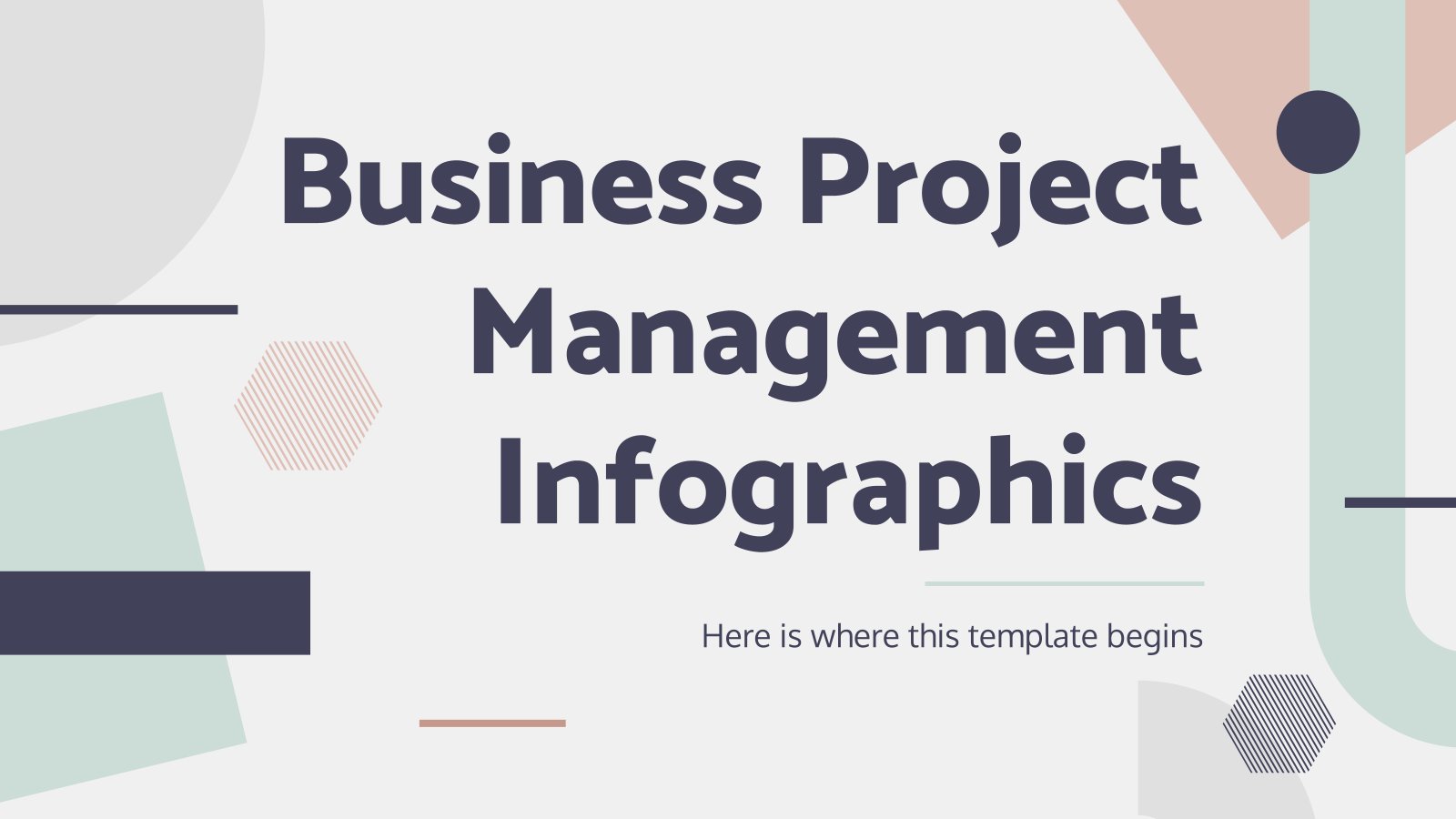 Infographies de gestion de projets d'affaires Modèles de présentation