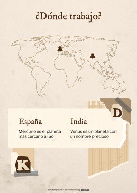 Old Scrap Paper Aesthetic Portfolio presentation template 