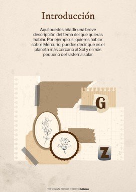 Old Scrap Paper Aesthetic Portfolio presentation template 