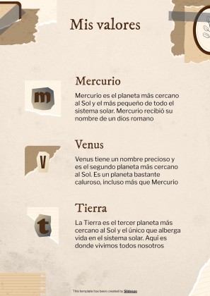 Old Scrap Paper Aesthetic Portfolio presentation template 