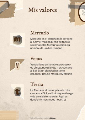 Old Scrap Paper Aesthetic Portfolio presentation template 