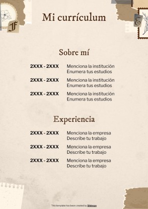 Old Scrap Paper Aesthetic Portfolio presentation template 