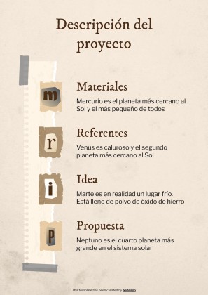 Old Scrap Paper Aesthetic Portfolio presentation template 