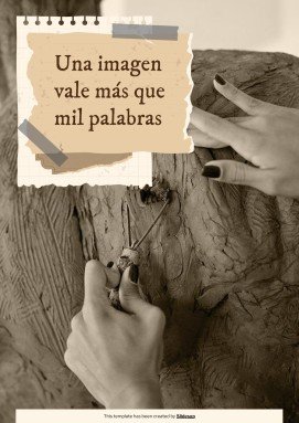 Old Scrap Paper Aesthetic Portfolio presentation template 