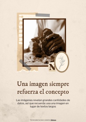 Old Scrap Paper Aesthetic Portfolio presentation template 