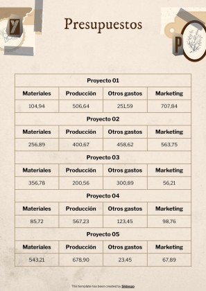 Old Scrap Paper Aesthetic Portfolio presentation template 