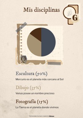 Old Scrap Paper Aesthetic Portfolio presentation template 