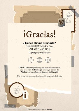 Old Scrap Paper Aesthetic Portfolio presentation template 