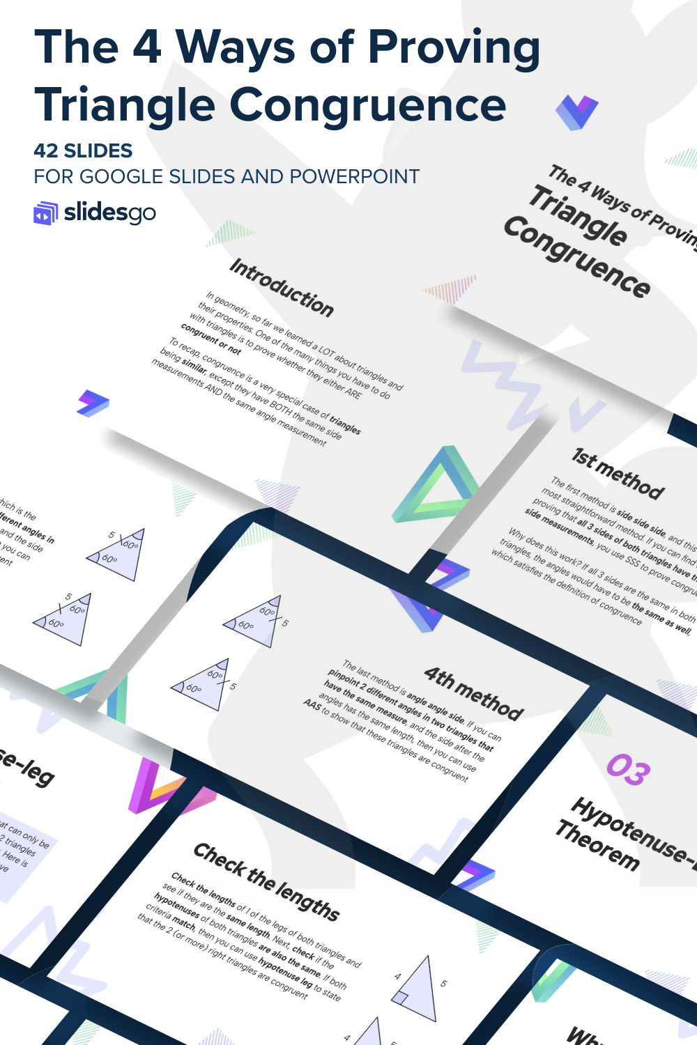 4 Ways of Proving Triangle Congruence Google Slides & PPT