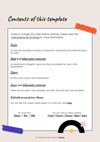 Cool Patterns Tape Scrapbook MK Plan presentation template 