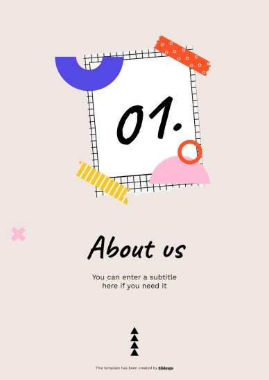 Cool Patterns Tape Scrapbook MK Plan presentation template 