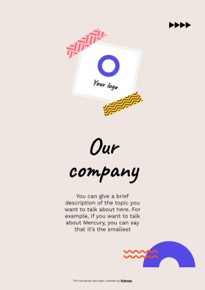 Cool Patterns Tape Scrapbook MK Plan presentation template 