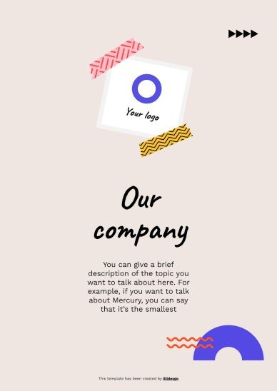 Cool Patterns Tape Scrapbook MK Plan presentation template 