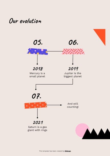 Cool Patterns Tape Scrapbook MK Plan presentation template 