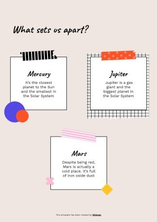 Cool Patterns Tape Scrapbook MK Plan presentation template 