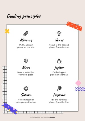 Cool Patterns Tape Scrapbook MK Plan presentation template 