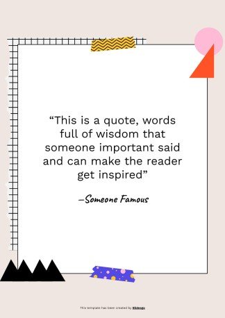 Cool Patterns Tape Scrapbook MK Plan presentation template 