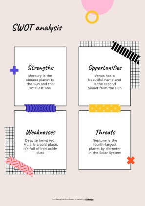 Cool Patterns Tape Scrapbook MK Plan presentation template 