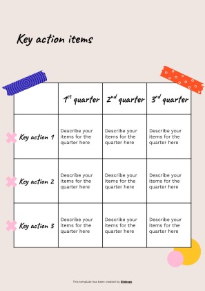 Cool Patterns Tape Scrapbook MK Plan presentation template 