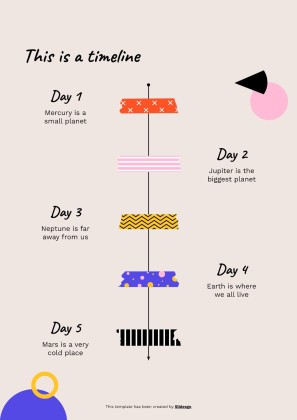 Cool Patterns Tape Scrapbook MK Plan presentation template 