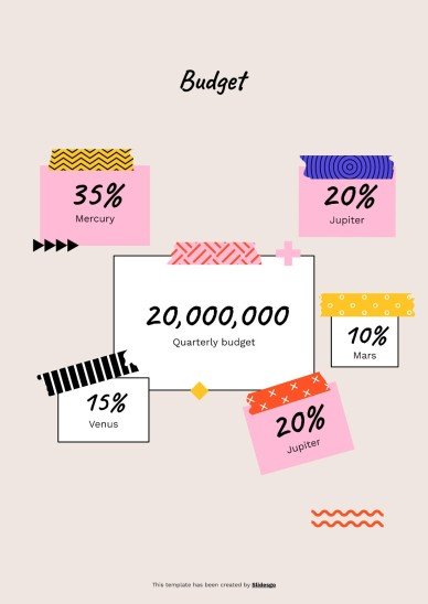 Cool Patterns Tape Scrapbook MK Plan presentation template 