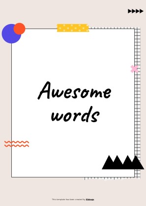 Cool Patterns Tape Scrapbook MK Plan presentation template 