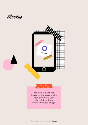 Cool Patterns Tape Scrapbook MK Plan presentation template 