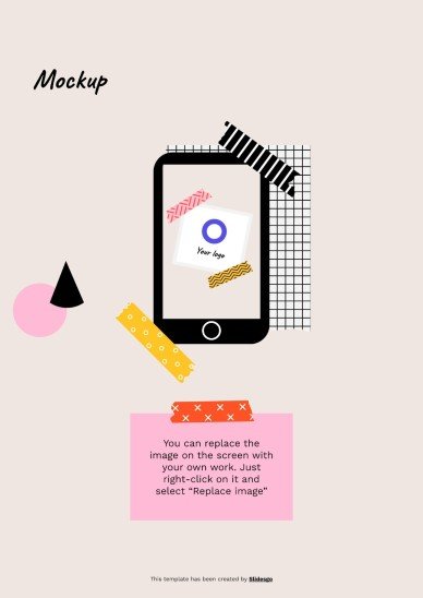 Cool Patterns Tape Scrapbook MK Plan presentation template 