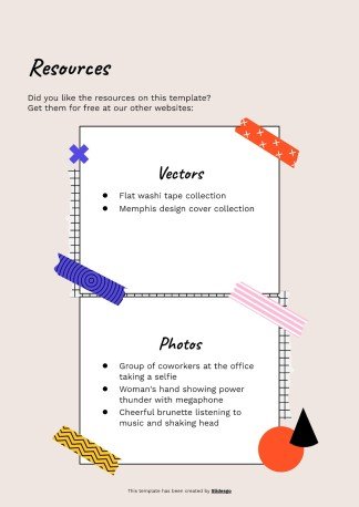 Cool Patterns Tape Scrapbook MK Plan presentation template 