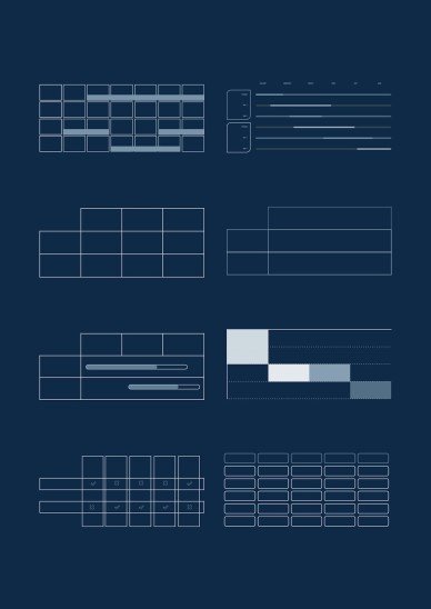 Cool Patterns Tape Scrapbook MK Plan presentation template 