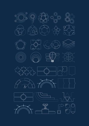 Cool Patterns Tape Scrapbook MK Plan presentation template 