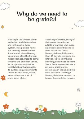 국제 감사의 날을 기념하는 유치원생의 사회 기술 활동 프레젠테이션 템플릿