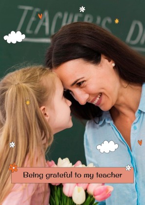 국제 감사의 날을 기념하는 유치원생의 사회 기술 활동 프레젠테이션 템플릿