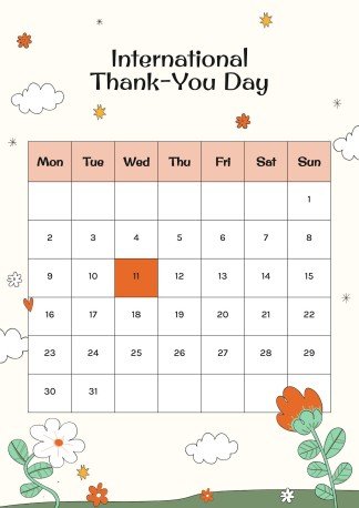 국제 감사의 날을 기념하는 유치원생의 사회 기술 활동 프레젠테이션 템플릿