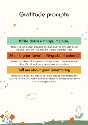 국제 감사의 날을 기념하는 유치원생의 사회 기술 활동 프레젠테이션 템플릿