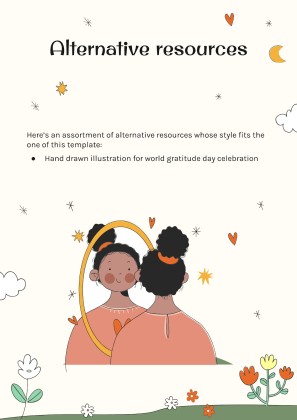 국제 감사의 날을 기념하는 유치원생의 사회 기술 활동 프레젠테이션 템플릿