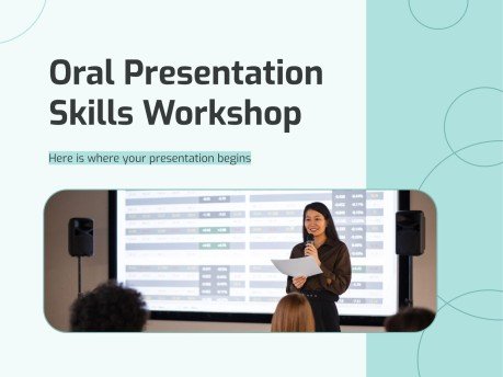 Oral Presentation Skills Workshop presentation template 